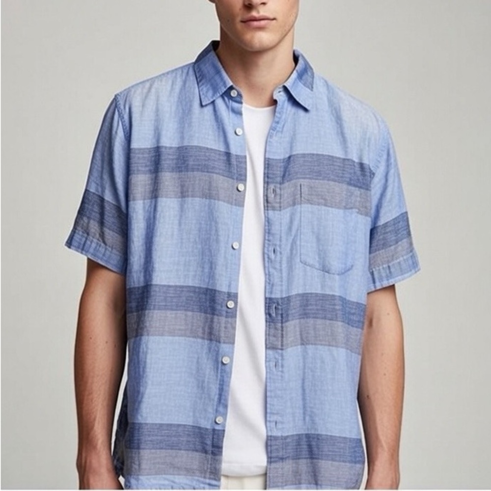 TASSO ELBA ISLAND LINEN BLEND SHIRT SIZE XL